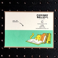 cat bookmark card