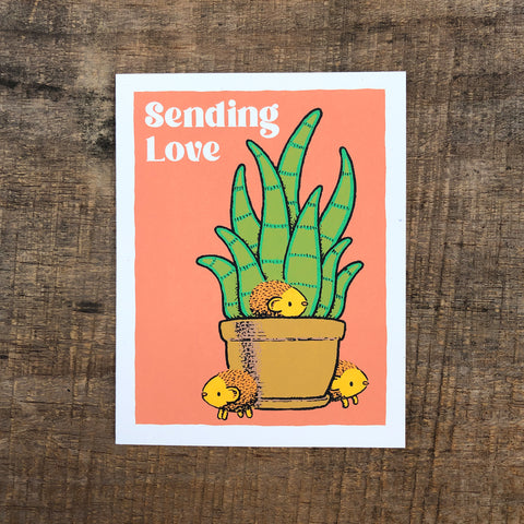 sending love card