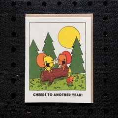 cheers to another year anniversary card