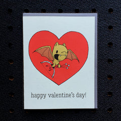 bat valentine card