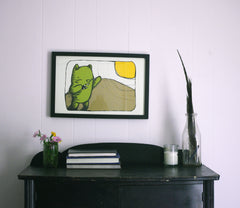 beachside bears - sun salutations (11x17)