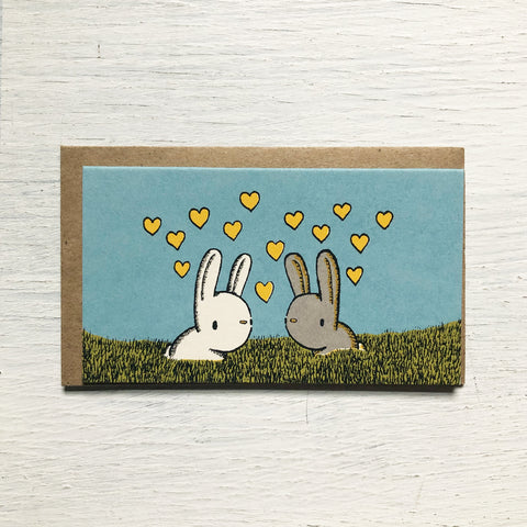 bunny love mini card