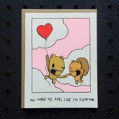 you make me feel like i'm floating card