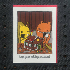 gingerbread house holiday card
