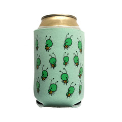green bug can coolie, green bug koozie
