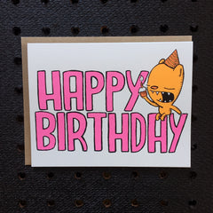 happy birthday - bear - greeting card