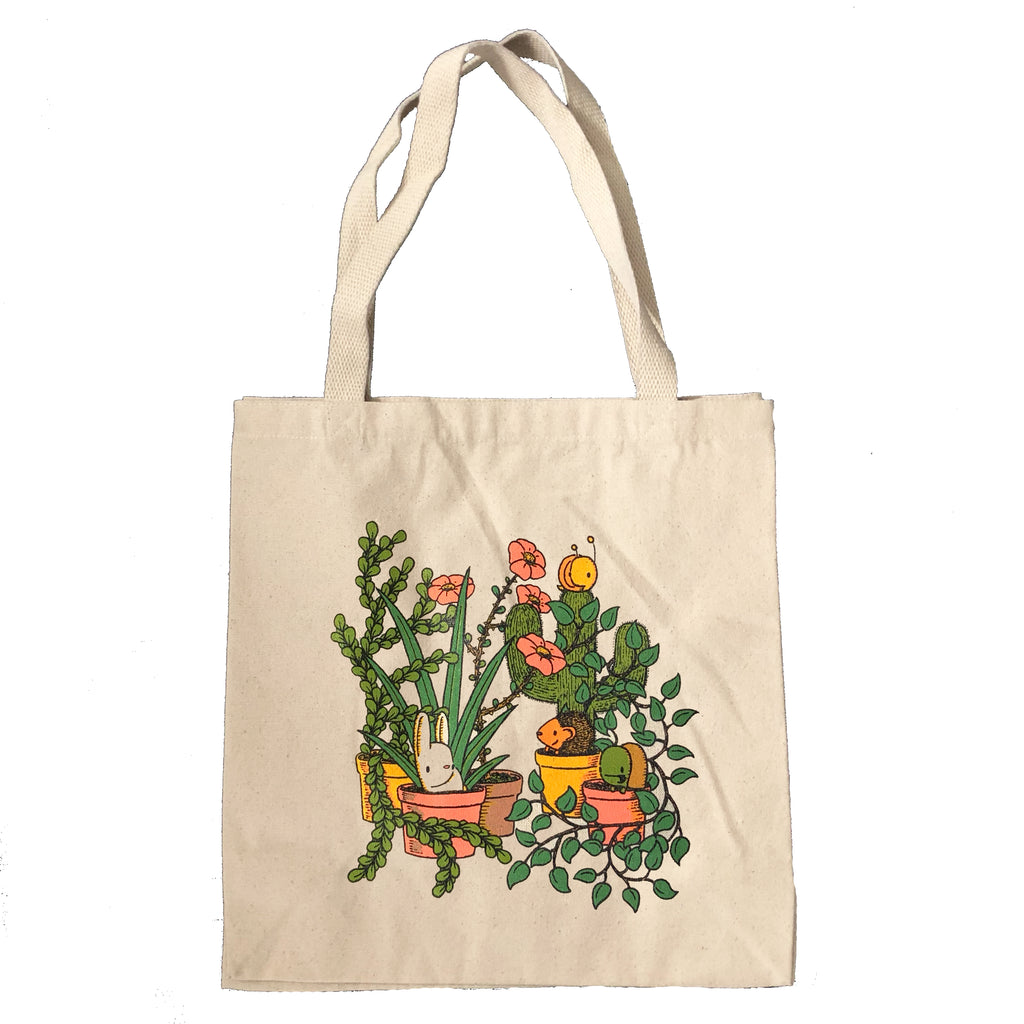 plant friends tote bag