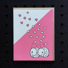 snail hearts card