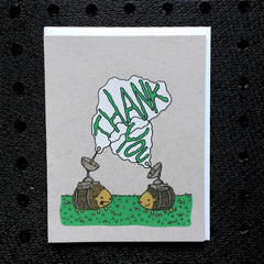 thank you hedgehog greeting card