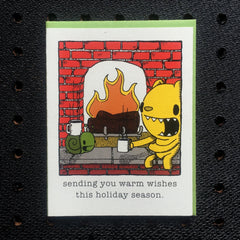 warm wishes holiday card