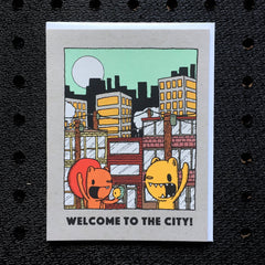 welcome to the city greeting card