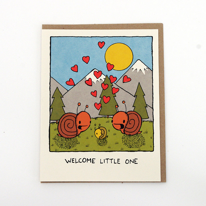 welcome little one - new baby card